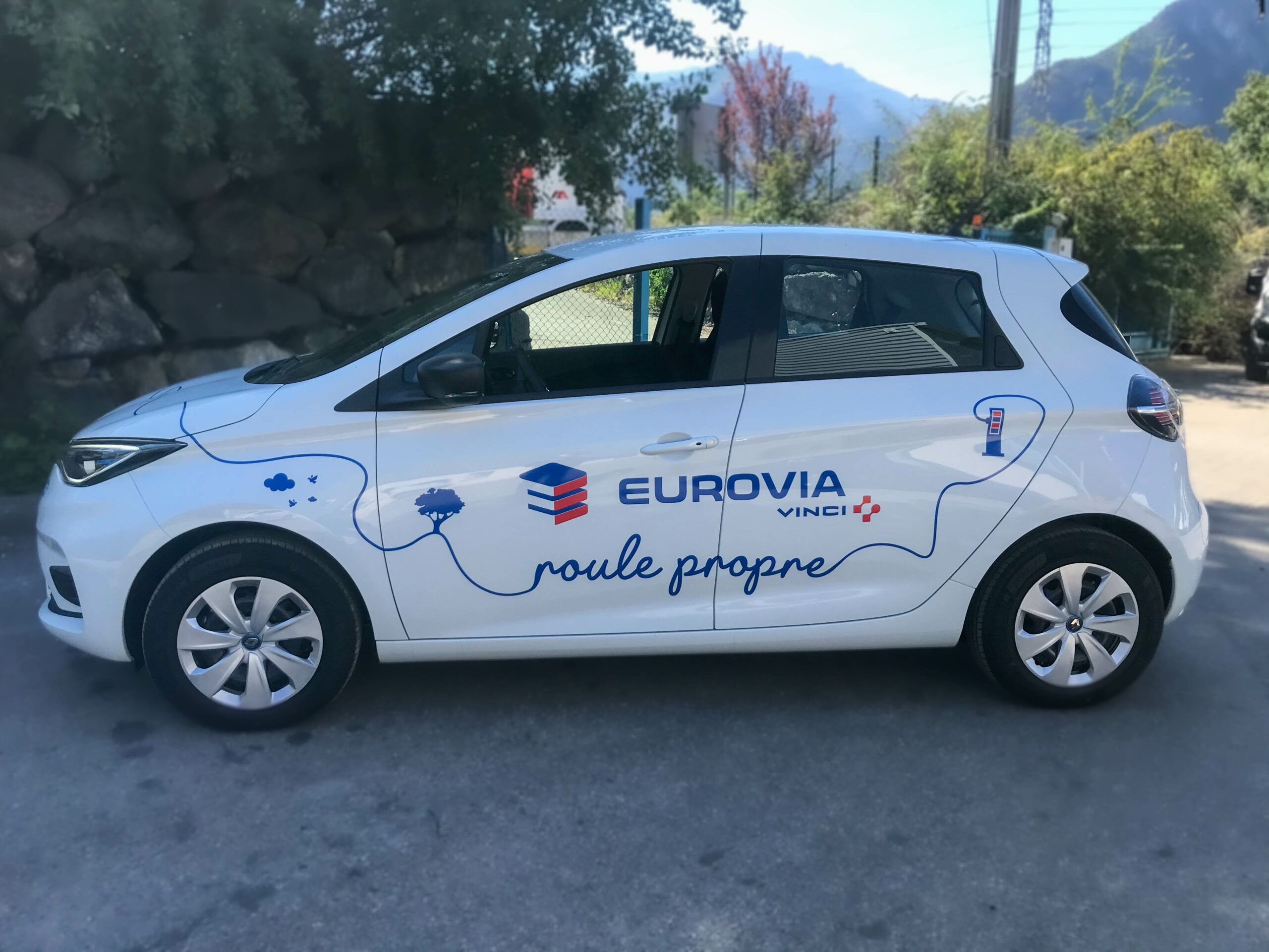 Publicité sur véhicule - Eurovia