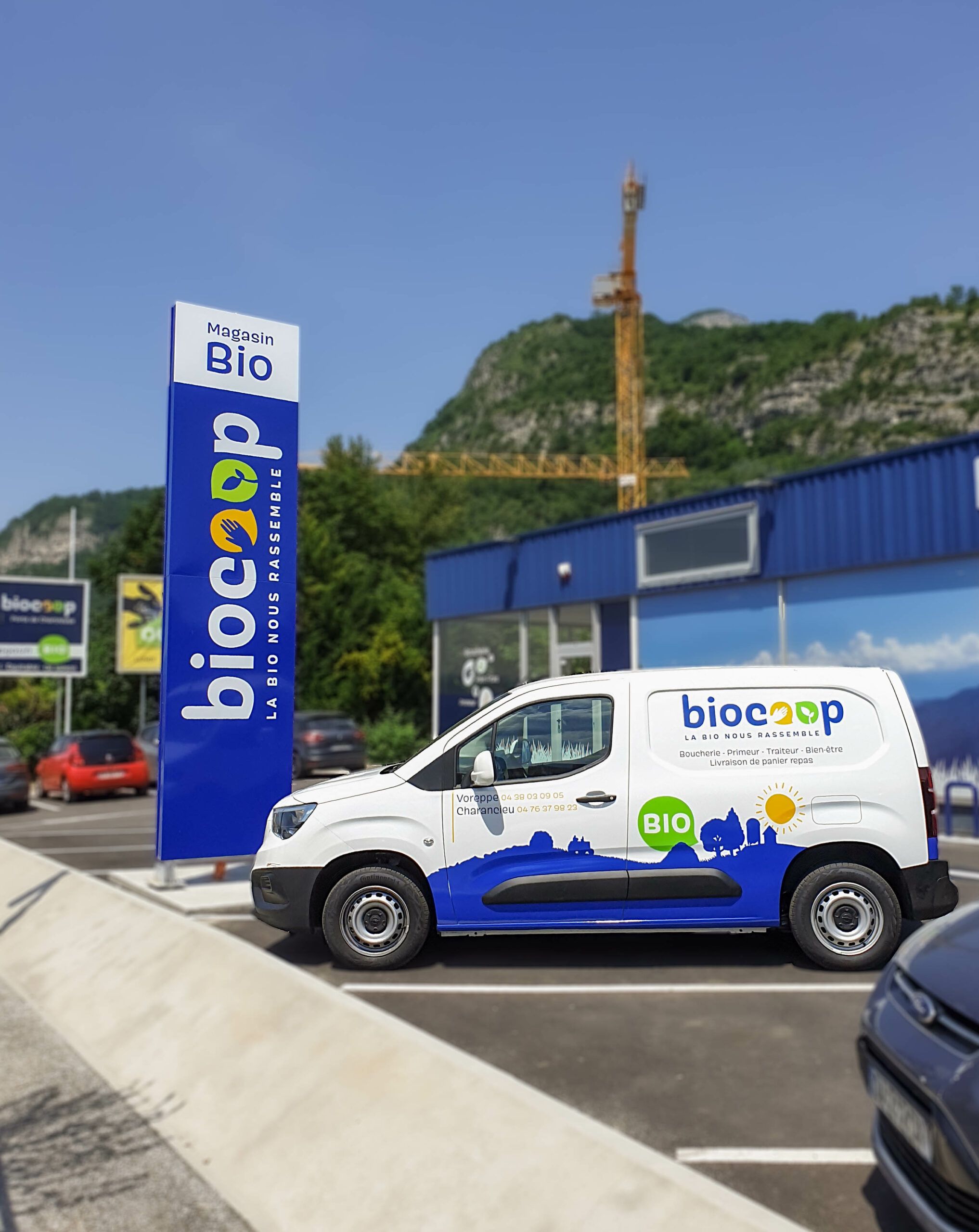 Publicité sur véhicule - Biocoop